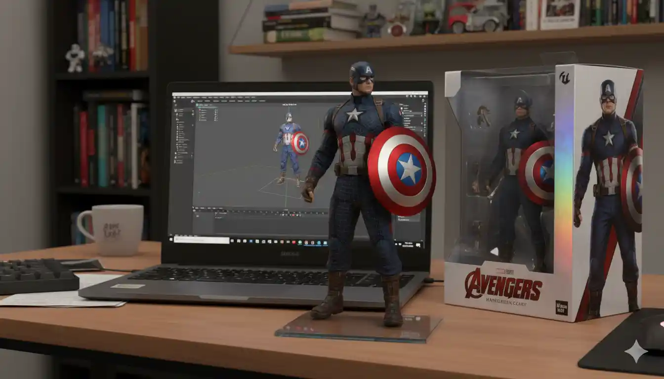 nano-banana-image of marvels character