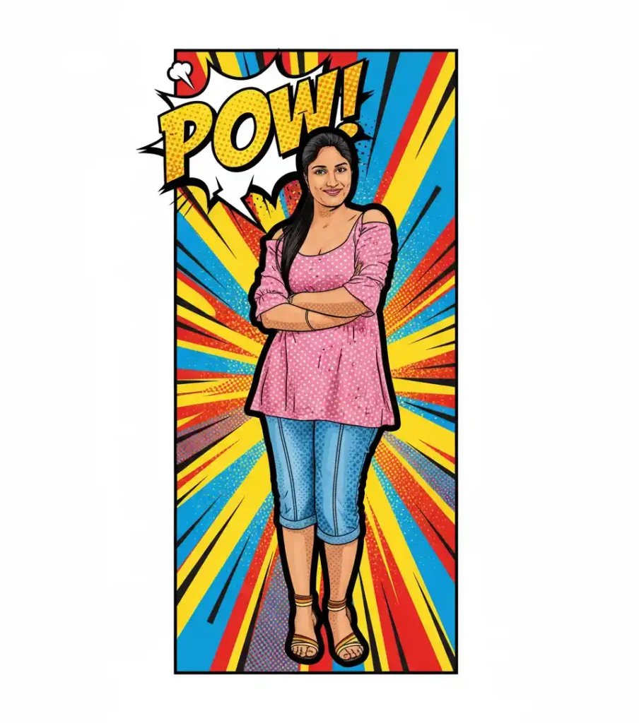 Nano Banana Image create of The Pop Art Comic Style